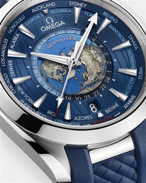 omega worldtimer watches aqua terra.